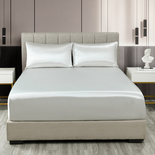 Cicero Satin Fitted Sheet Set