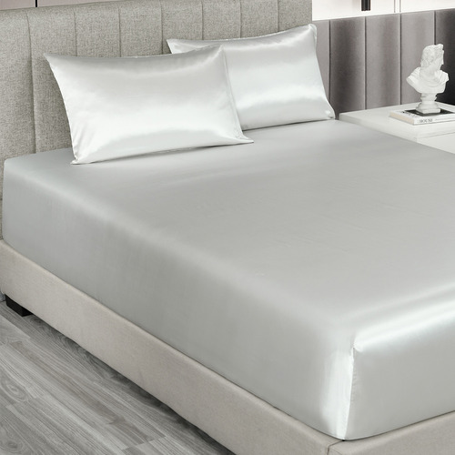 Cicero Satin Fitted Sheet Set