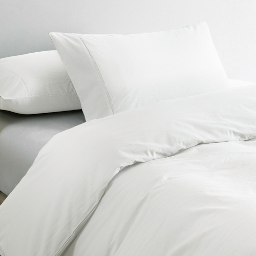 White Jersey Cotton Quilt Cover Set