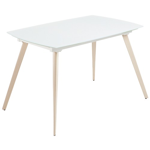 Linea Furniture Matte White Aniela Extendable Dining Table