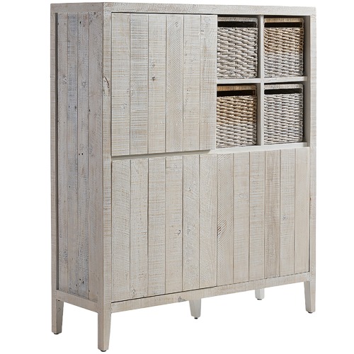 White Wash Mattams Pine Cabinet Temple Webster