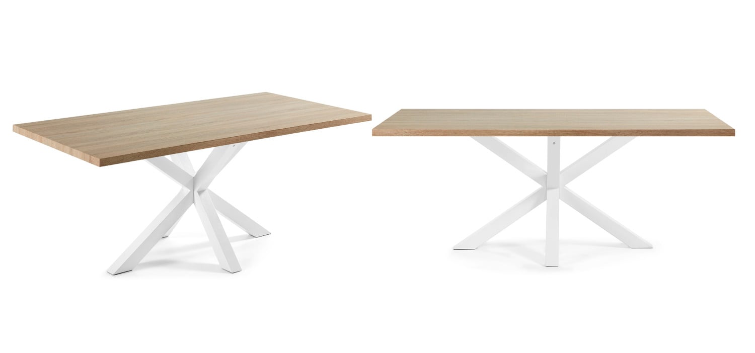 Natural & White Cacey Dining Table