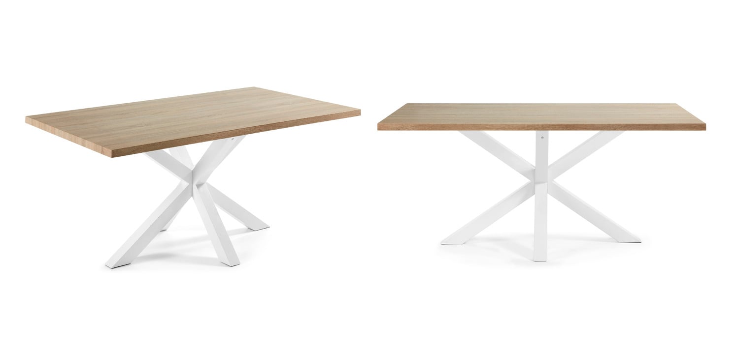 Natural & White Cacey Dining Table