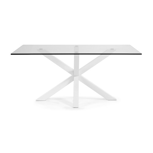 Clear & White Halvor Dining Table