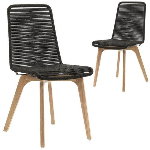 Pedro Rope Outdoor Dining Chairs Temple Webster