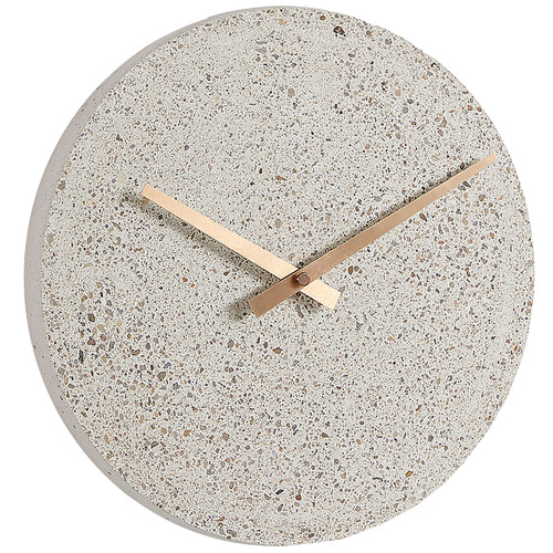 27cm Round Terrazzo Wall Clock Temple & ster