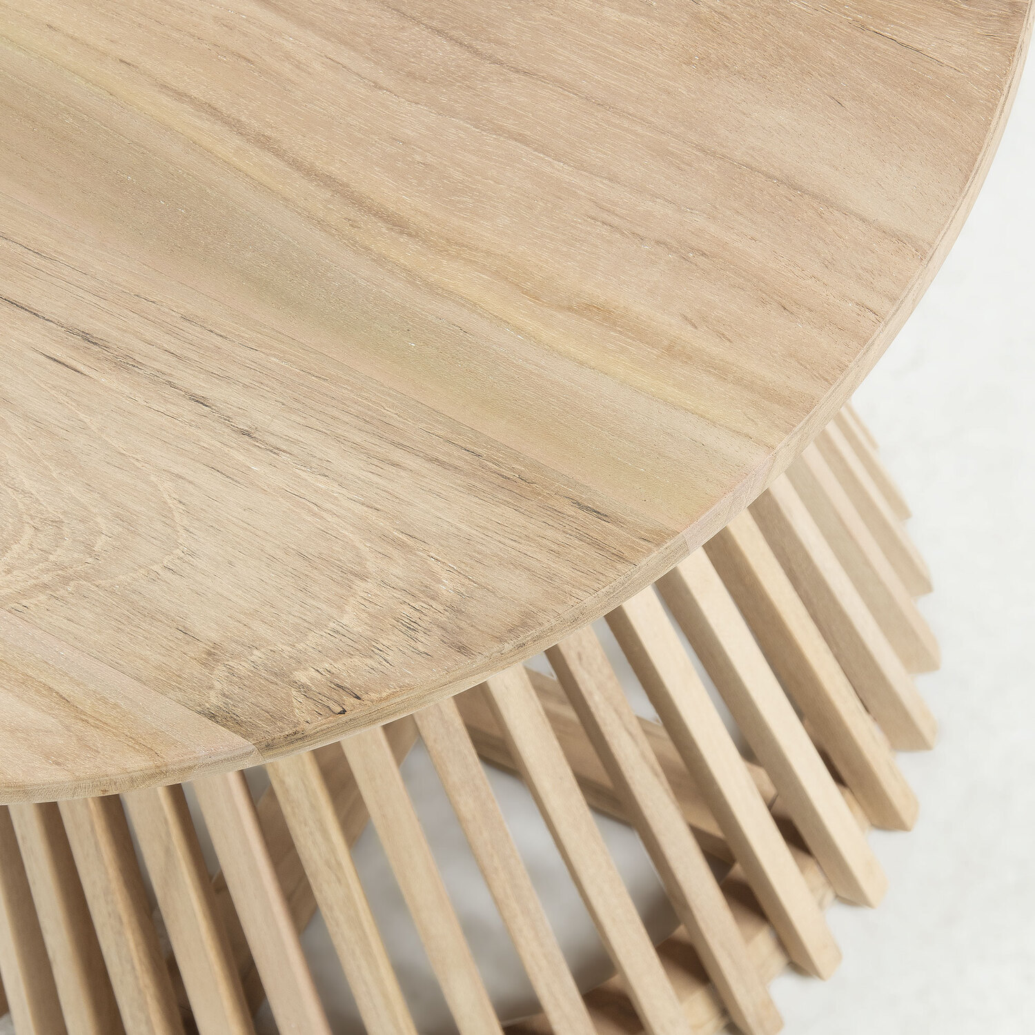 Darla Round Teak Wood Side Table