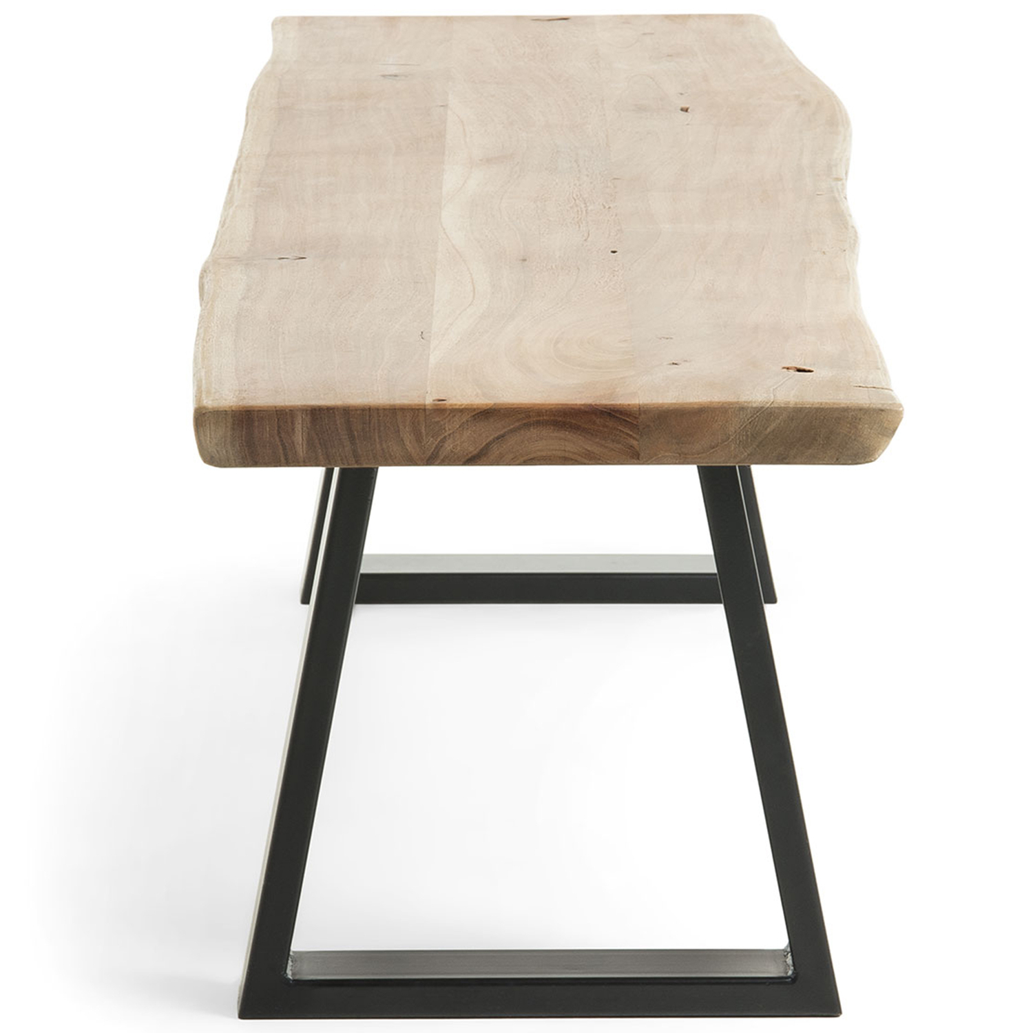 Drava Acacia Wood & Metal Outdoor Bench
