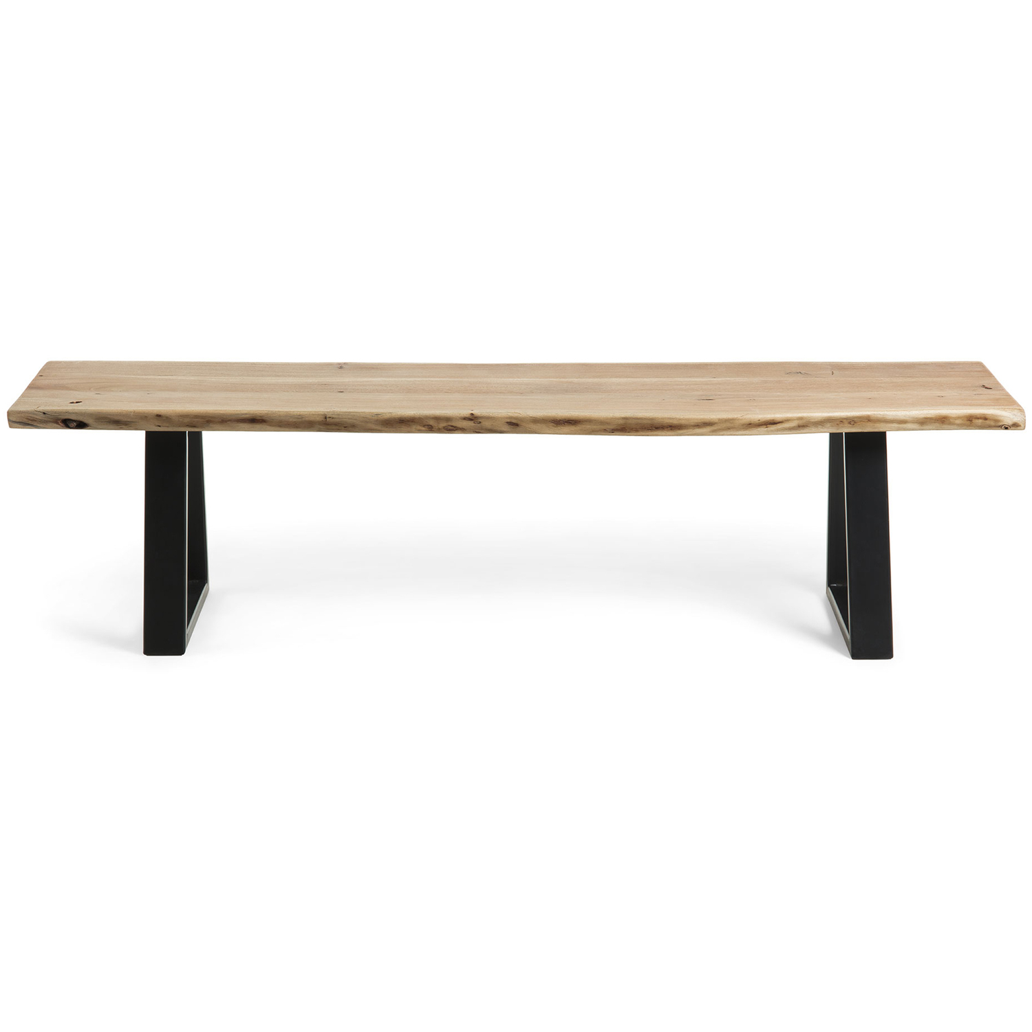 Drava Acacia Wood & Metal Outdoor Bench
