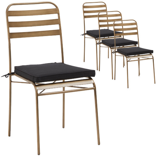 Gold Bethany Outdoor Dining Chairs