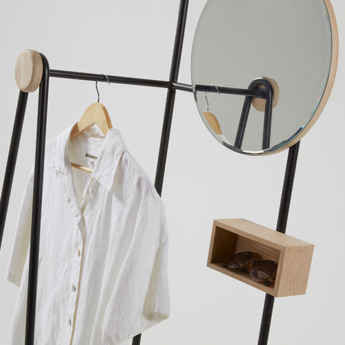 Barry Clothes Rack with Shelves