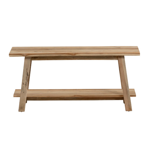 Natural Jafar Recycled Teak Wood Bench