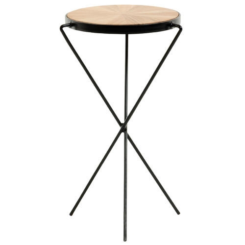 Linea Furniture Natural Aruna Acacia Wood Side Table Temple & ster