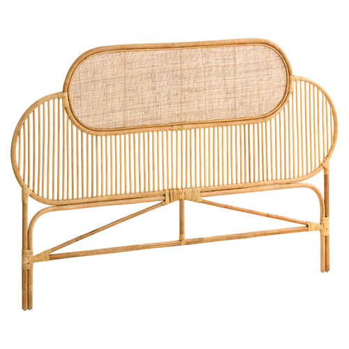 Linea Furniture Natural Salvio Bamboo & Rattan Queen Bedhead & Reviews