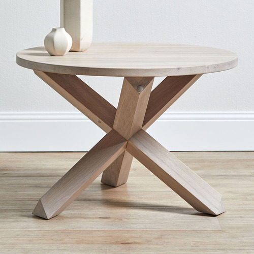 Linea Furniture Natural Gail Oak Wood Coffee Table Temple & ster