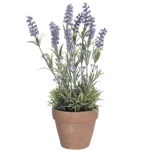 36cm Potted Faux Lavender Flower Plant | Temple & Webster