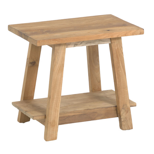 Safara Recycled Teak Wood Stool