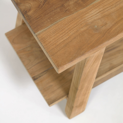Safara Recycled Teak Wood Stool