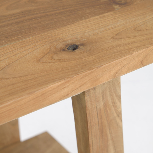 Safara Recycled Teak Wood Stool