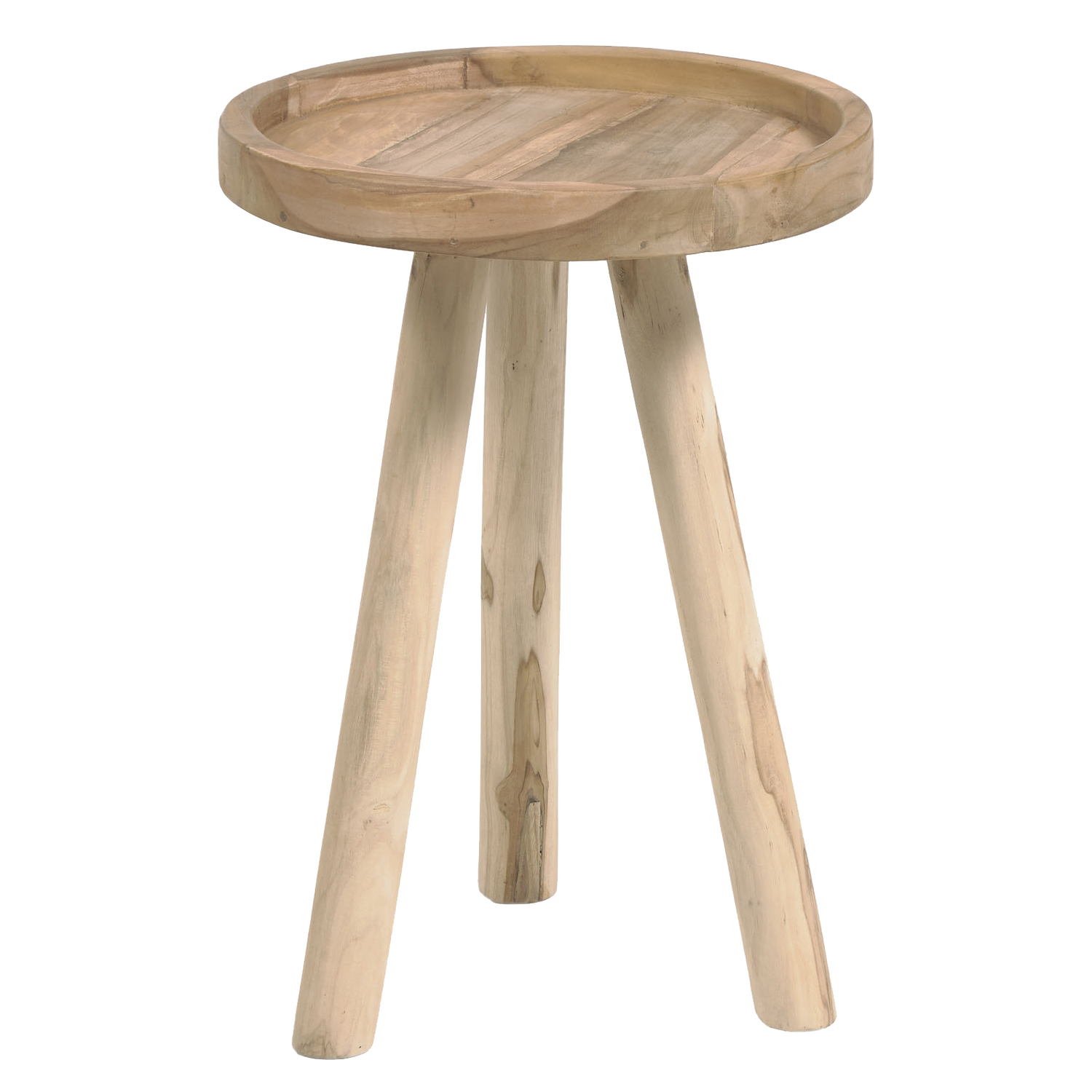 Glenda Recycled Teak Wood Side Table