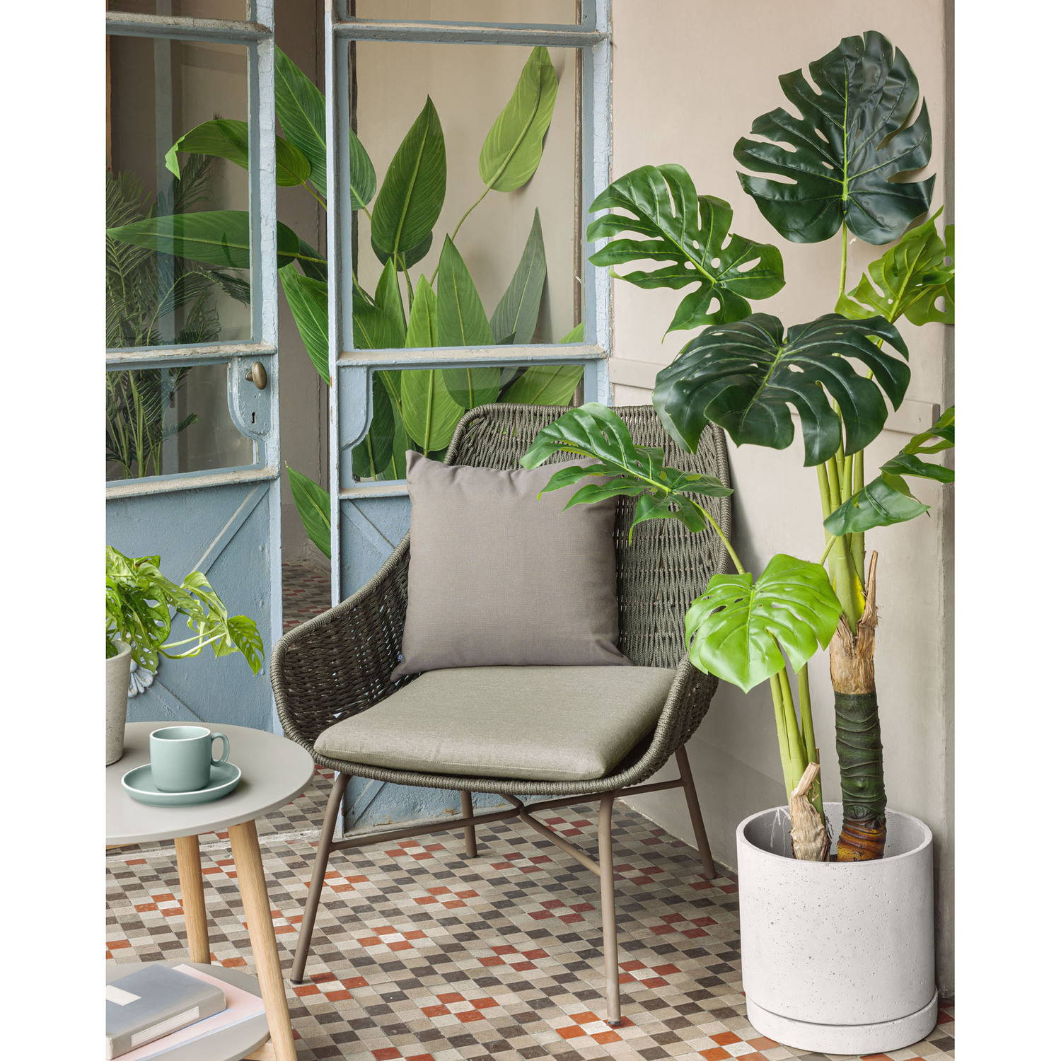 Abeli Metal & Rope Armchair