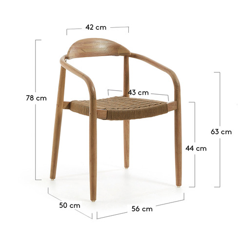 Linea Furniture Palaemon Rope Outdoor Dining Chairs Temple & ster