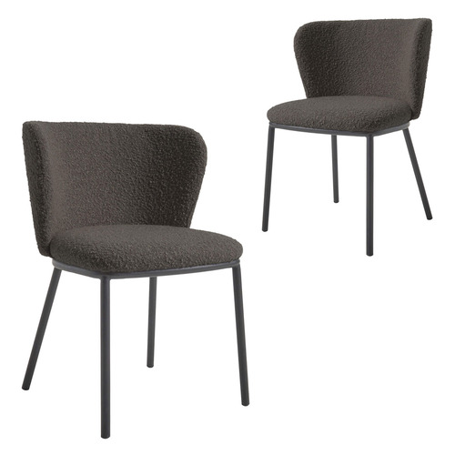 Isabel Boucle Dining Chairs Set of 2