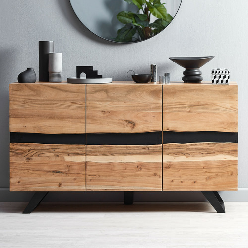 Linea Furniture Eleni 3 Door Wooden Buffet | Temple & Webster