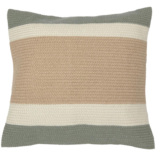 Green & Beige Shiloh Square Outdoor Cushion Cover
