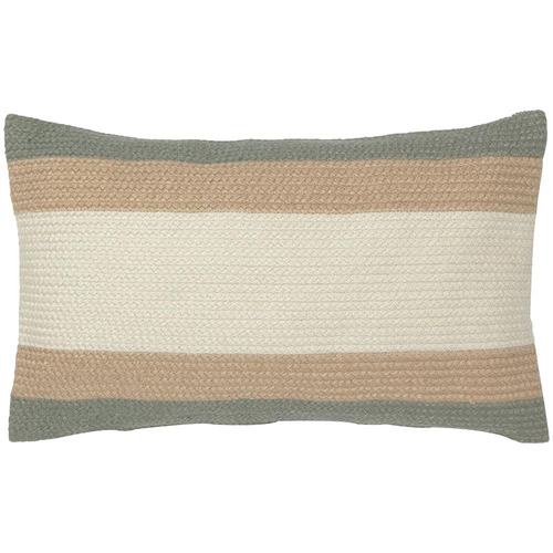 Green & Beige Shiloh Rectangular Outdoor Cushion Cover
