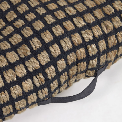 Linea Furniture Drake Jute & Cotton Floor Cushion | Temple & Webster