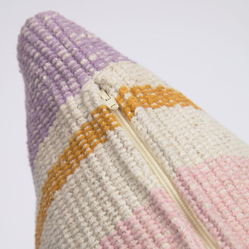 Pink Stripe Hannah Cotton Outdoor Cushion Cover