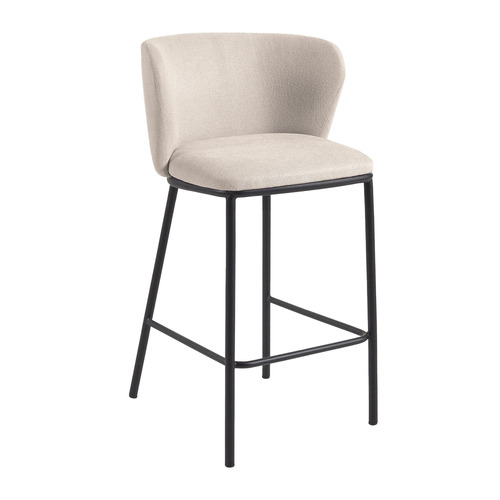 Linea Furniture 65cm Claire Chenille Barstools | Temple & Webster