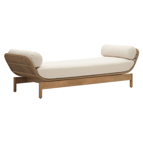 Dalfred Acacia Wood Outdoor Daybed Temple & ster