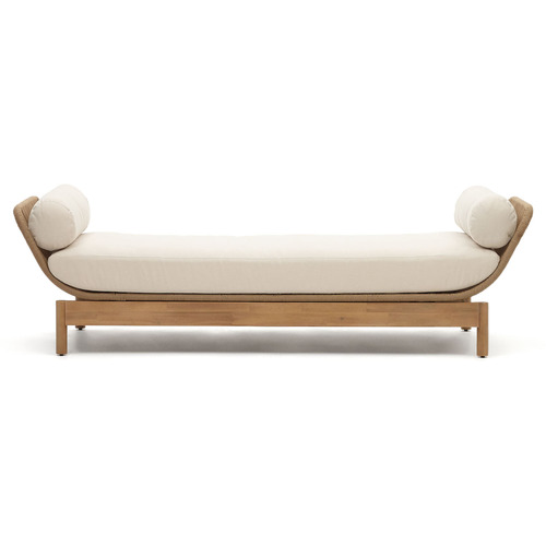 Dalfred Acacia Wood Outdoor Daybed Temple & ster