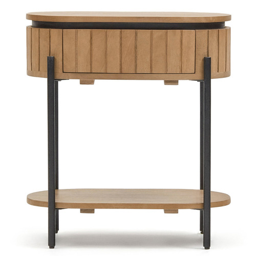 Lagan Mango Wood Bedside Table with Drawer