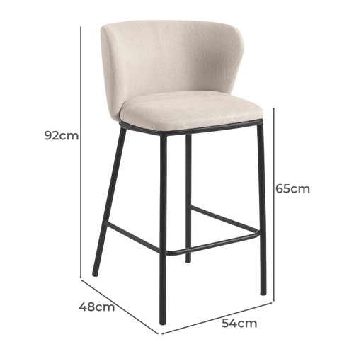 65cm Claire Chenille Barstools