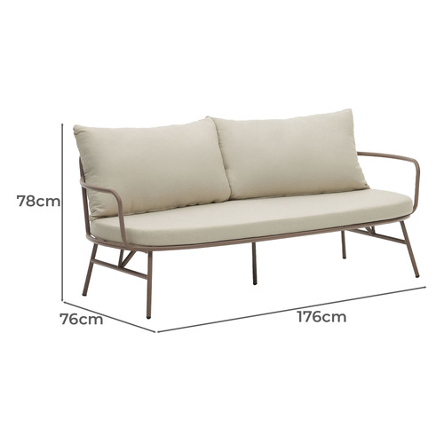 2 Seater Bornholm Upholstered Outdoor Sofa Temple & ster