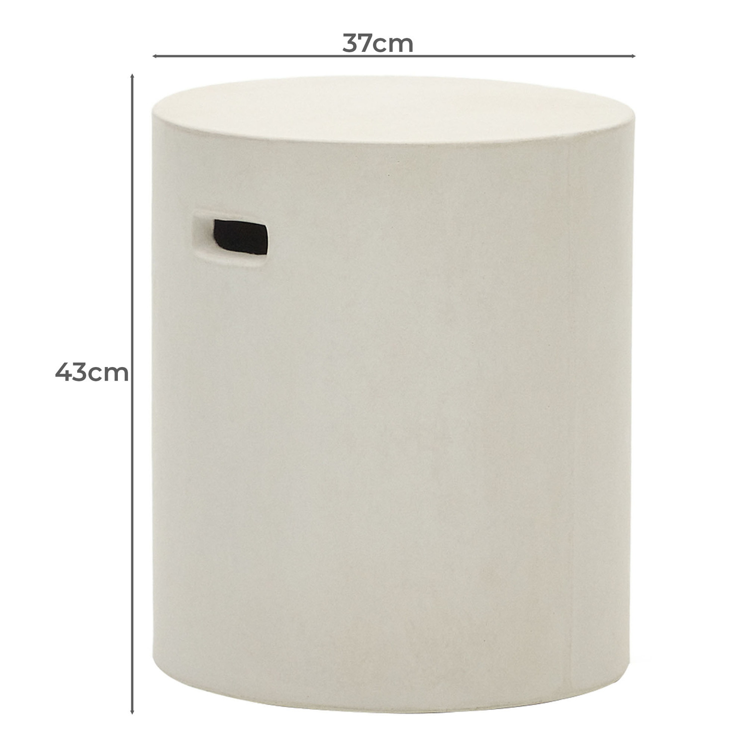 Aksdal Cement Outdoor Side Table