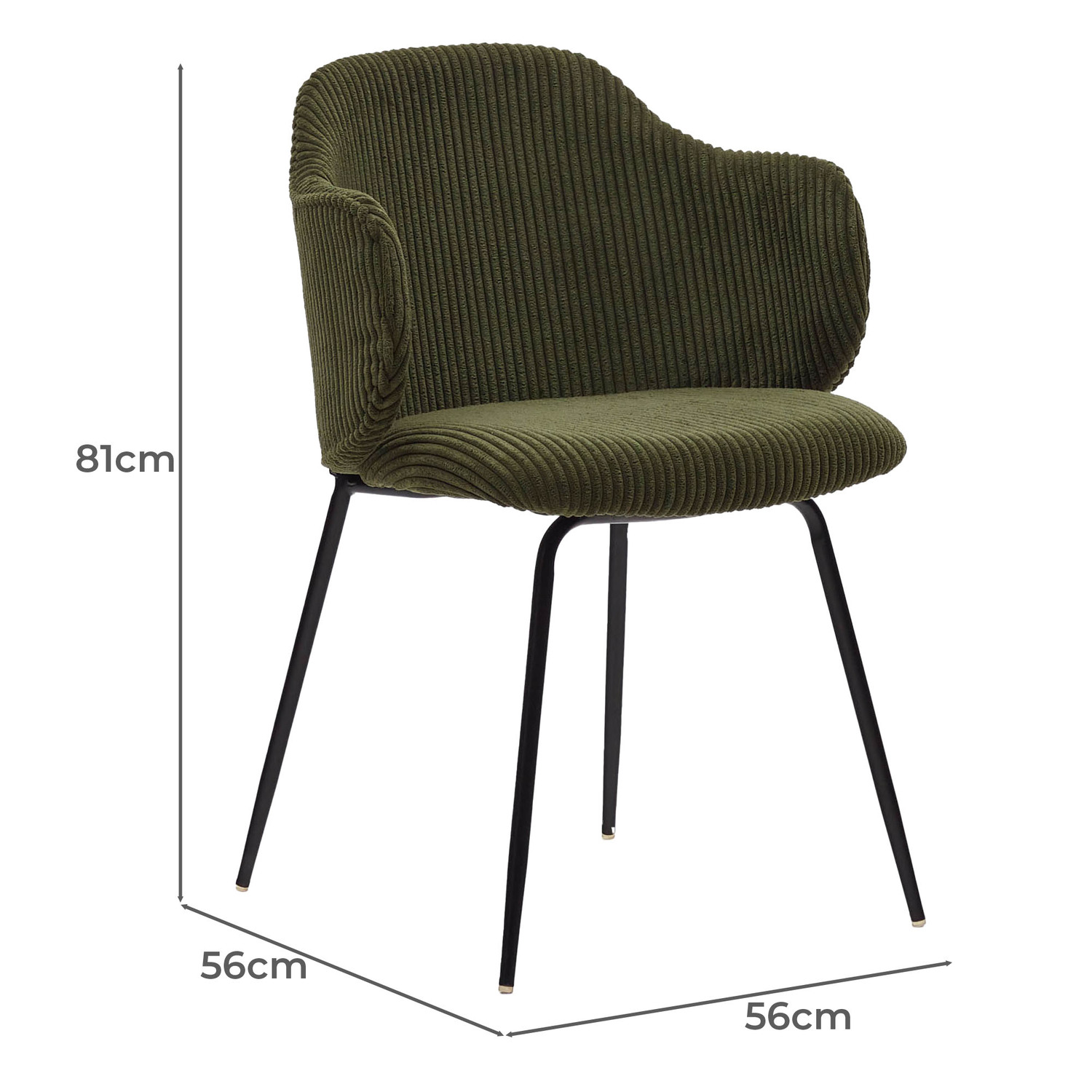 Arstid Corduroy Dining Chairs