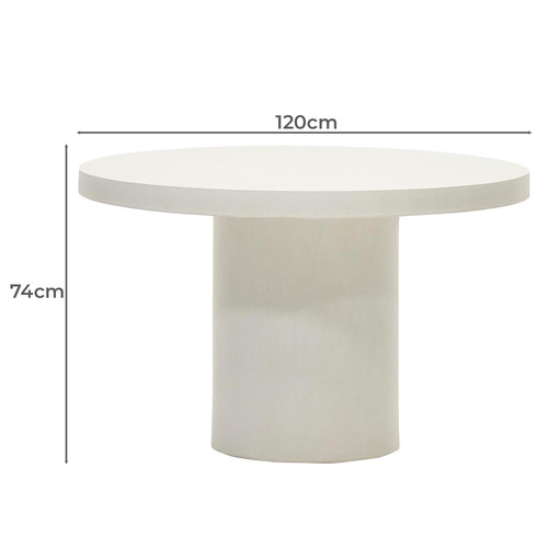 Aksdal Cement Outdoor Dining Table