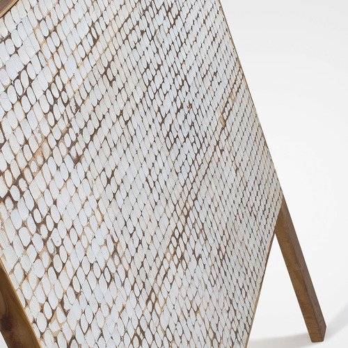 Meg Mango Wood Headboard with Coconut Chips