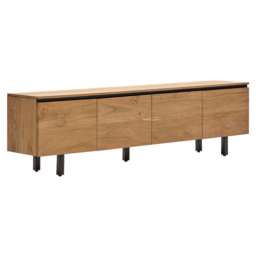 Cameron 4 Door Acacia Wood TV Unit