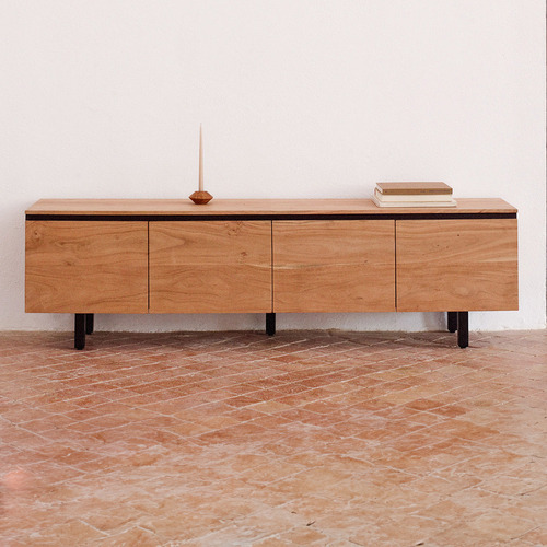 Cameron 4 Door Acacia Wood TV Unit