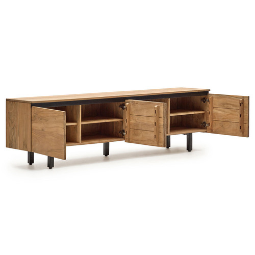 Cameron 4 Door Acacia Wood TV Unit