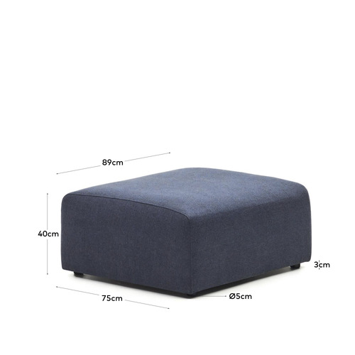 89cm Grey Addison Ottoman