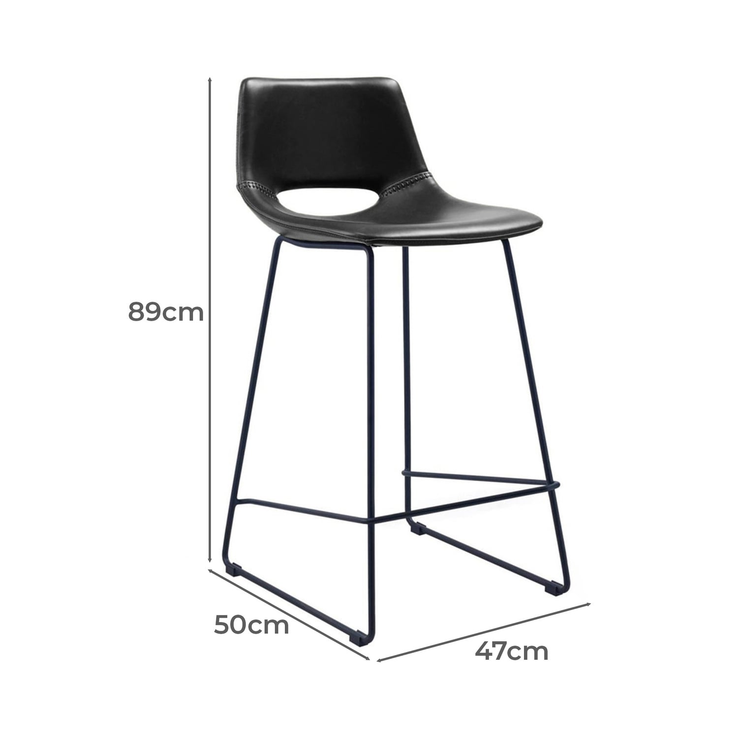 Masie PU Leather Barstools