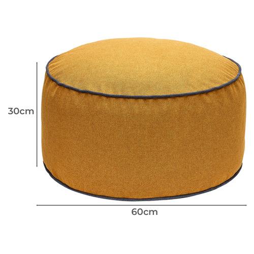 Mustard Quinn Pouffe