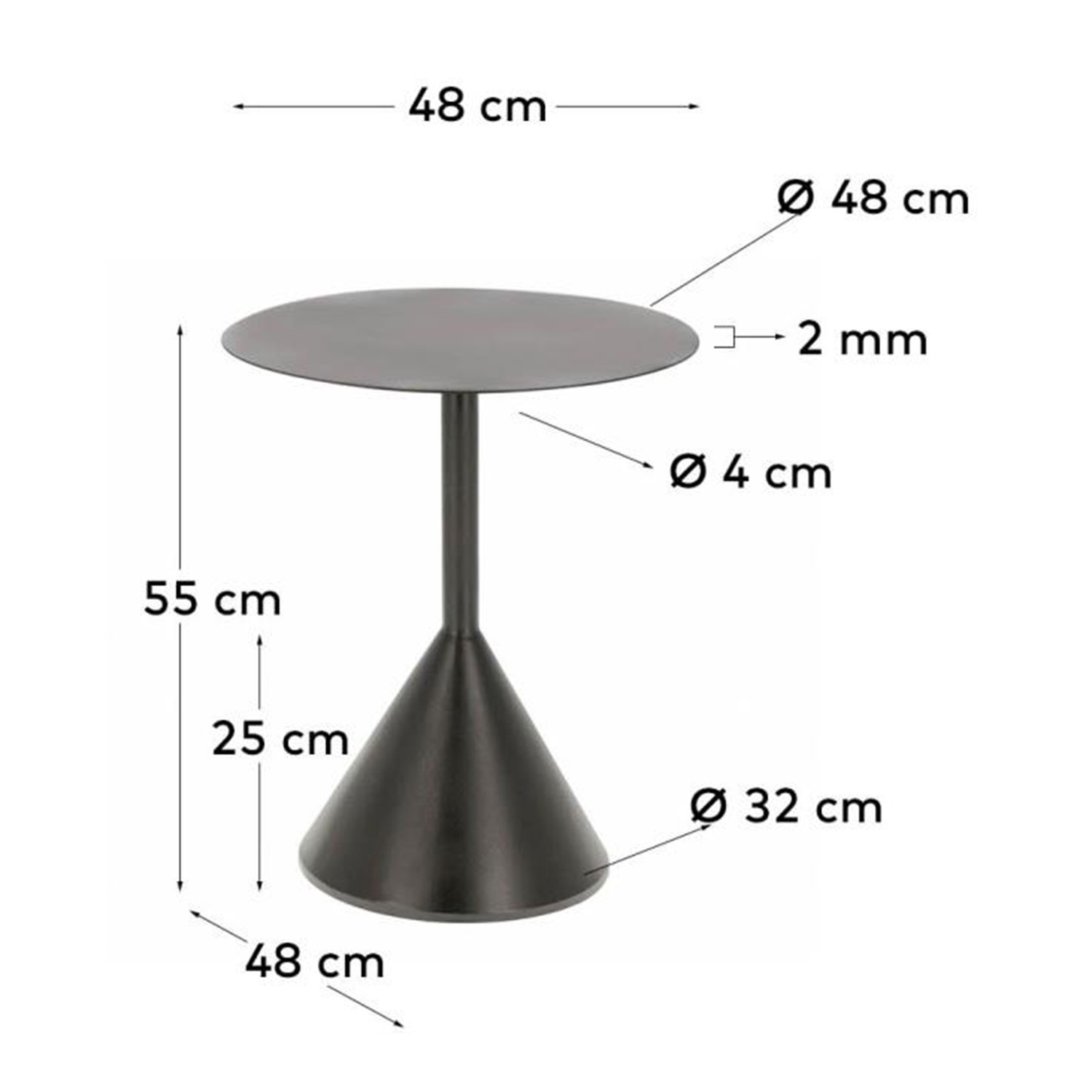Ellis Iron Side Table