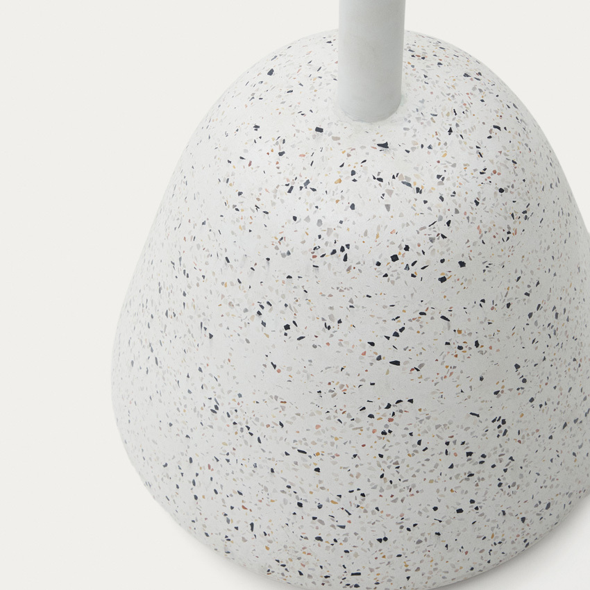 White Ferdin Terrazzo Outdoor Dining Table